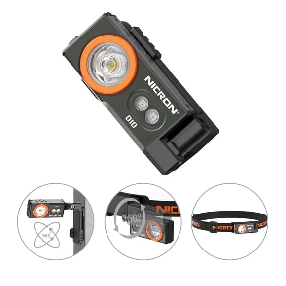🔥NEW HOT SELLING 49% OFF🔥NICRON D10 EDC Flashlight Rechargeable