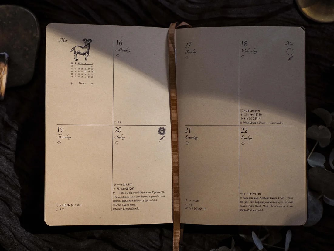 🪐2026 Celestial Journal – Seasonal & Astrological Almanac