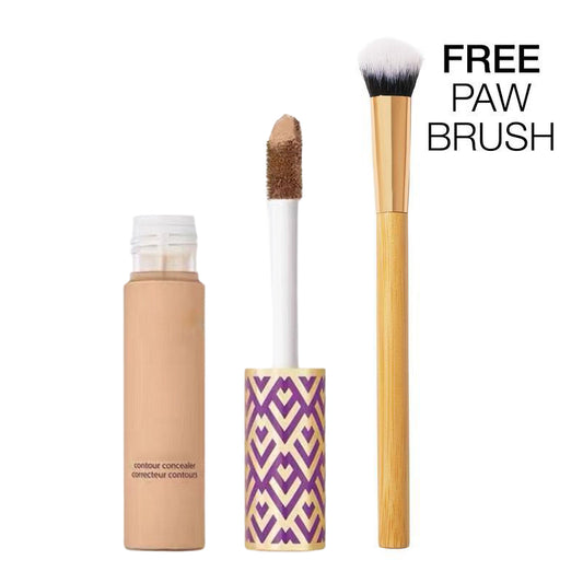 Full-coverage formula concealer with natural matte finish