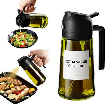 💕2 in 1 Glass Oil Sprayer & Dispenser – HealthyCooking