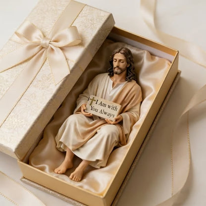 ❤️Handcrafted Jesus Figurine✝️Serene Desk Companion🙏