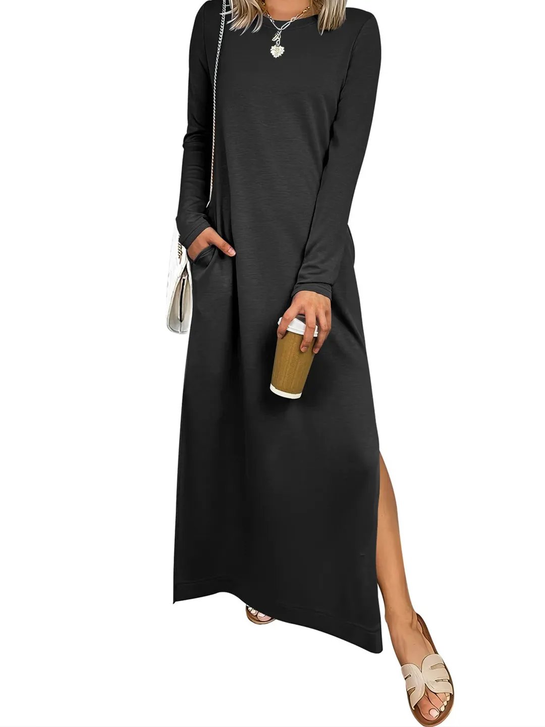 Women's Loose Split Flowy Maxi Dress (Buy 2 Free Shipping)