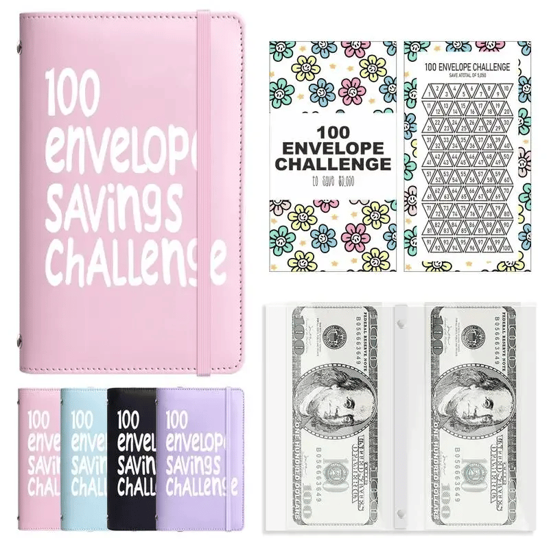 🔥LAST DAY 49% OFF🔥--✉️100 Envelope Savings Challenge Book
