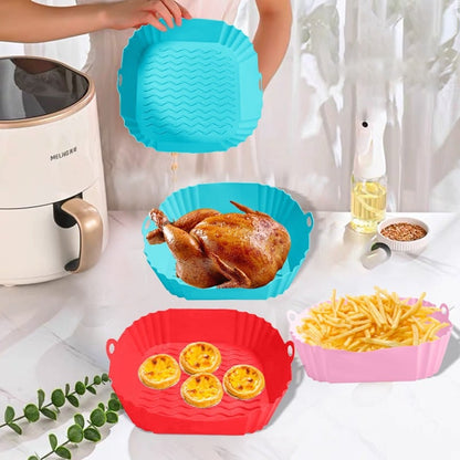 🔥Square Silicone Air Fryer Liners