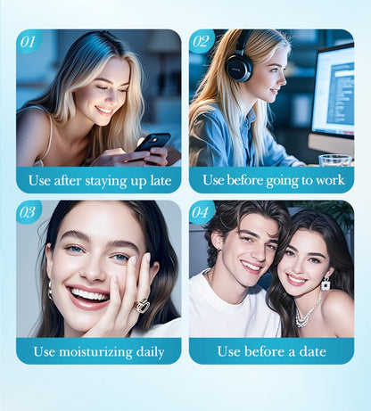 Deep Collagen Hydrogel Eye Patches (5 Pairs) - Anti-Aging Mask to Depuff Under-Eyes, Firm Drooping Eyelids & Boost Moisture👀💧