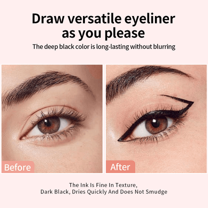 💕Eyeliner Stamp Pen, Winged Eyeliner Stamp Foldable, Dual-Ended Eye liner Stamps for Perfect Wing Cat Eyes👁️