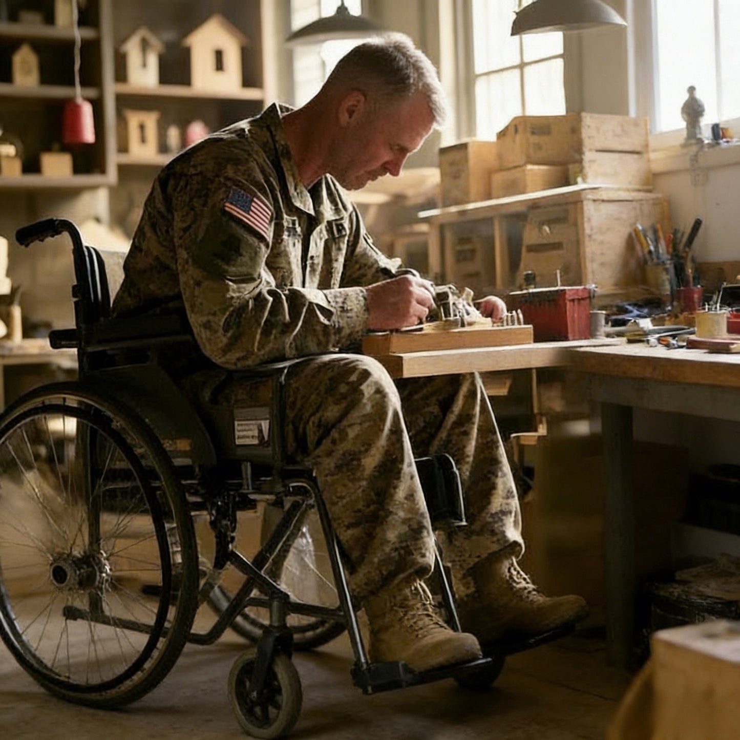 ❤️Handcrafted Jesus Figurine✝️Serene Desk Companion🙏
