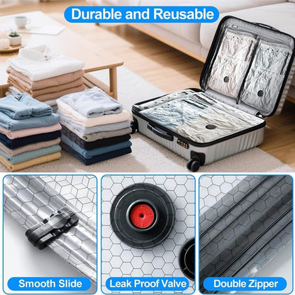 LAST DAY 49% OFF-Cordless Travel Vacuum Storage Compression Bag Set