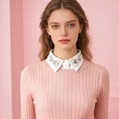 ✨ Luxury Rhinestone Detachable Collar 👚Unisex
