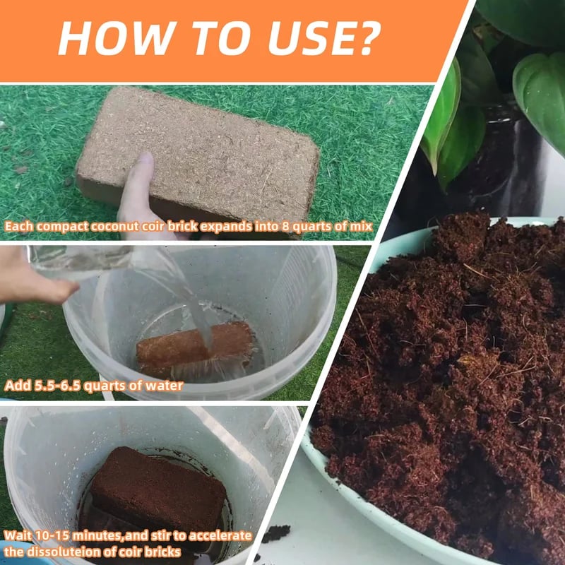 Spring Hot Sale 49% OFF✨ -  Premium Organic Coconut Coir Bricks for Plants
