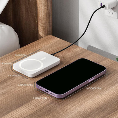 MagSafe Magnetic Power Bank (5000mAh) – 20W Fast Charge, Hands-Free On-the-Go 📱⚡