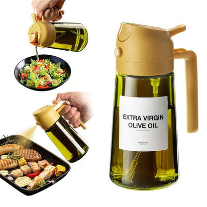💕2 in 1 Glass Oil Sprayer & Dispenser – HealthyCooking