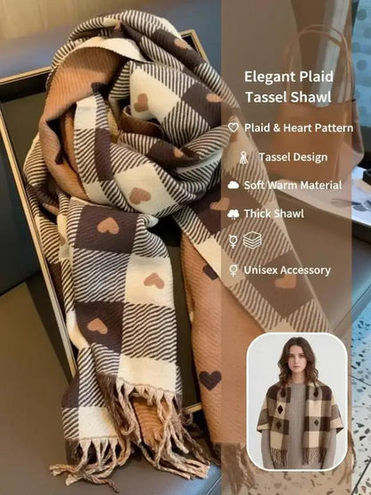 🧣Checkered Scarf – Soft, Warm & Stylish Winter Accessory✨