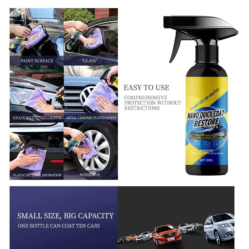 🔥Last Day 50% OFF - ZYKR Car Nano quick-coat restore-Coating Spray