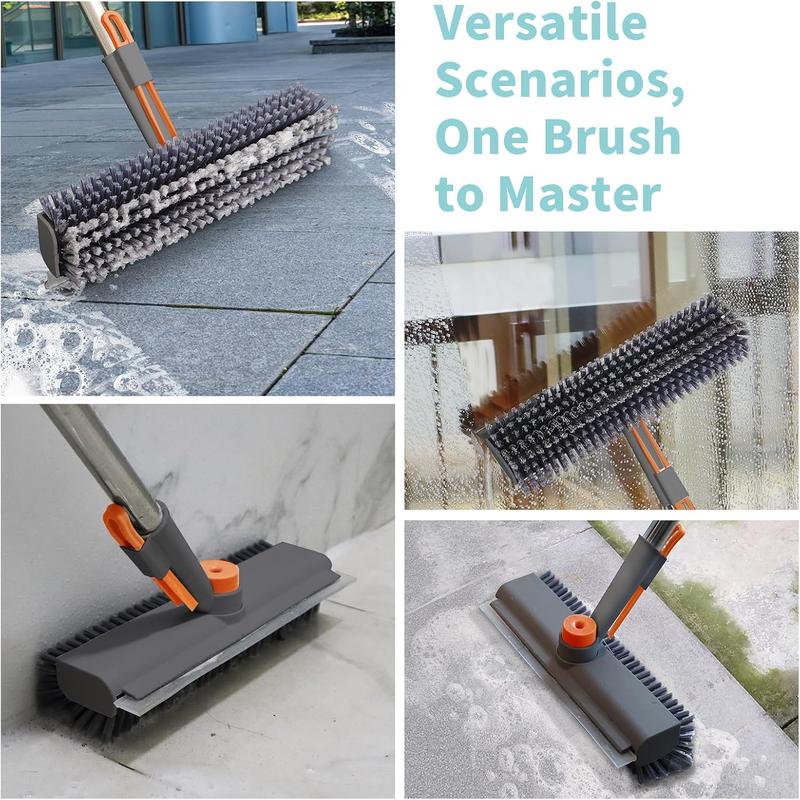 3 in 1 Scrape and Heavy-Duty Stiff Bristle Scrubber Brush