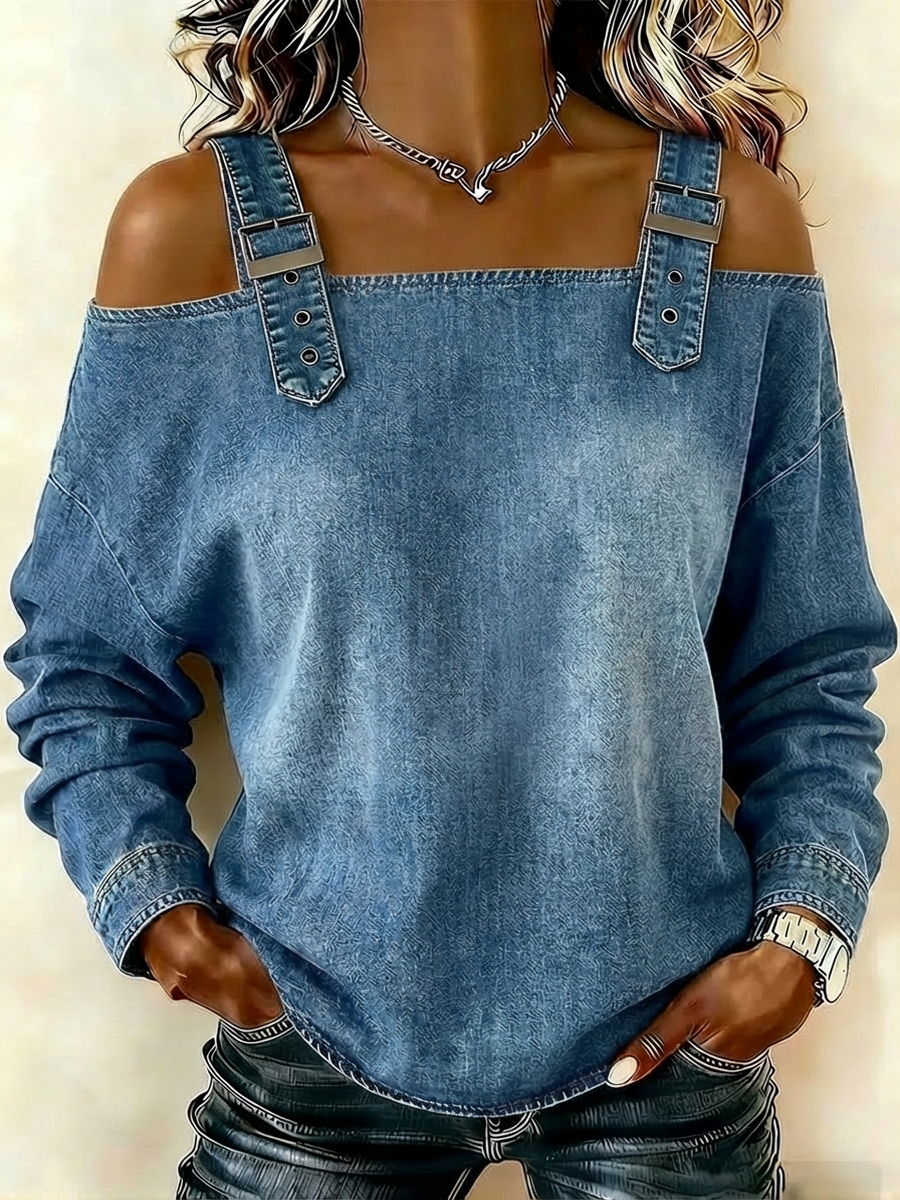 The Last Day 50% OFF —Sleeveless Denim Shirt ,Effortless Everyday Essential