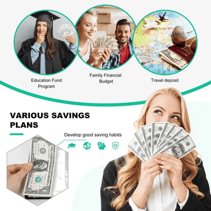 🔥LAST DAY 49% OFF🔥--✉️100 Envelope Savings Challenge Book