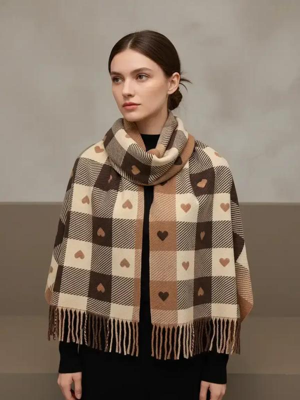 🧣Checkered Scarf – Soft, Warm & Stylish Winter Accessory✨