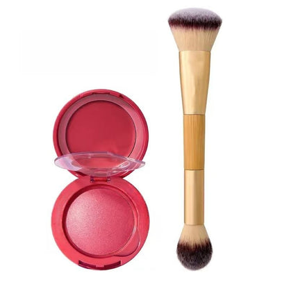 Macaron blush & glow duo + brush