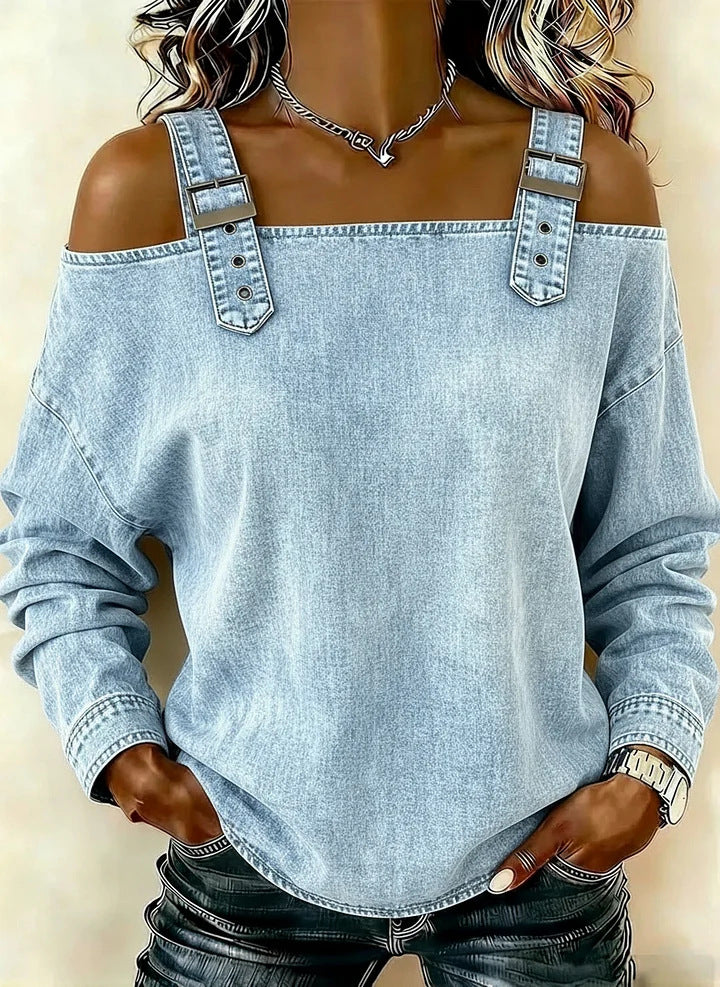 The Last Day 50% OFF —Sleeveless Denim Shirt ,Effortless Everyday Essential