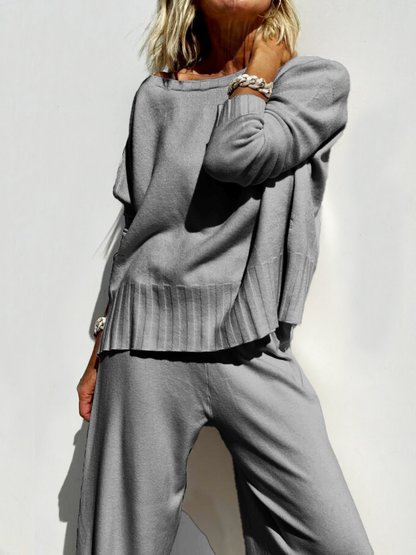 Soft Cashmere Casual Sweater Suit