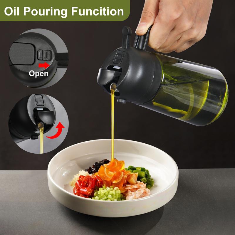 💕2 in 1 Glass Oil Sprayer & Dispenser – HealthyCooking