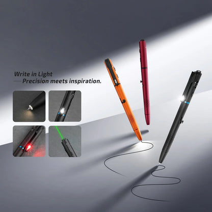 Multifunctional Pen Light with 120 Lumens & Green Laser