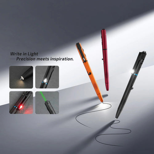 Multifunctional Pen Light with 120 Lumens & Green Laser