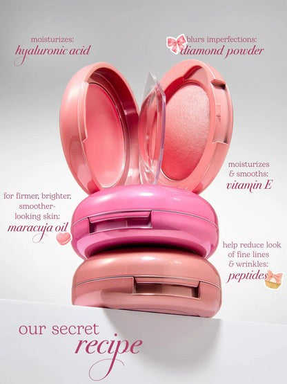 Macaron blush & glow duo + brush