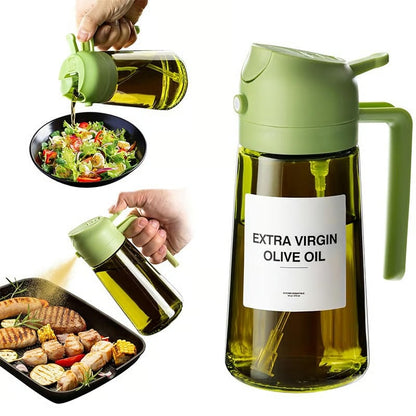 💕2 in 1 Glass Oil Sprayer & Dispenser – HealthyCooking