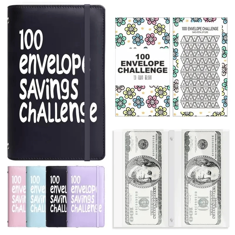 🔥LAST DAY 49% OFF🔥--✉️100 Envelope Savings Challenge Book