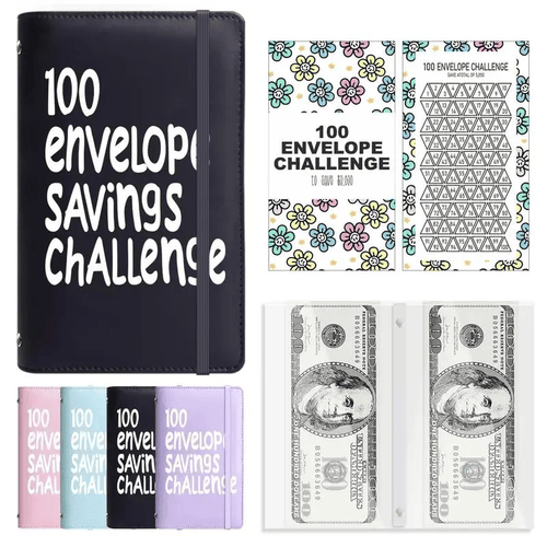 🔥LAST DAY 49% OFF🔥--✉️100 Envelope Savings Challenge Book