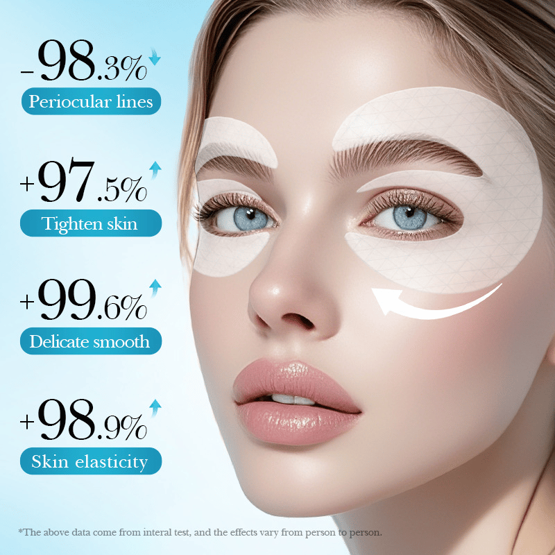 Deep Collagen Hydrogel Eye Patches (5 Pairs) - Anti-Aging Mask to Depuff Under-Eyes, Firm Drooping Eyelids & Boost Moisture👀💧