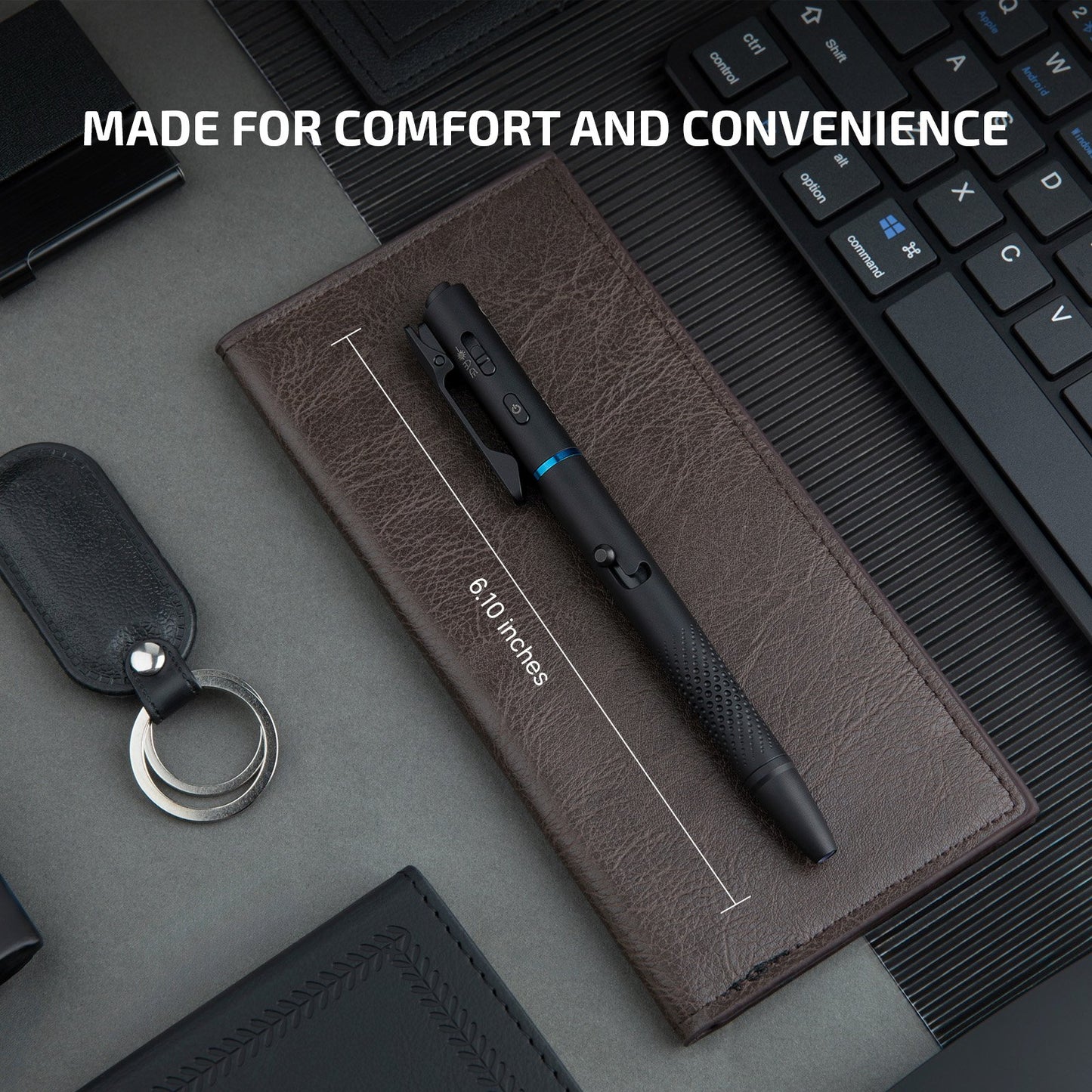 Multifunctional Pen Light with 120 Lumens & Green Laser