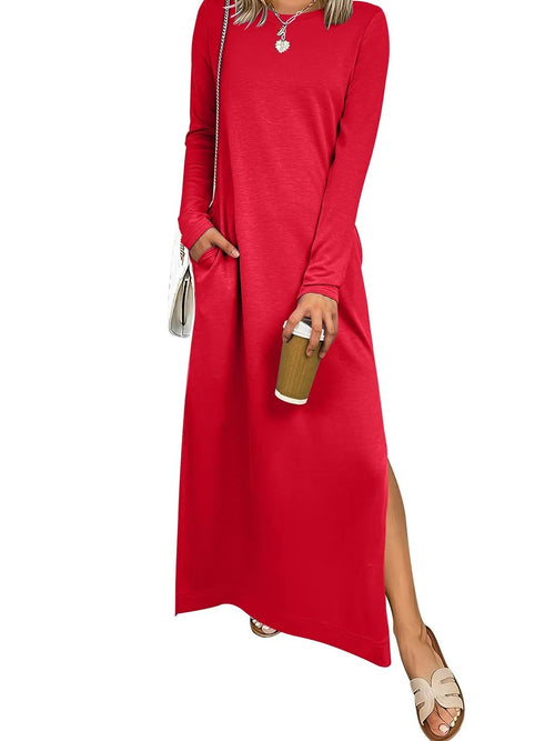 Women's Loose Split Flowy Maxi Dress (Buy 2 Free Shipping)