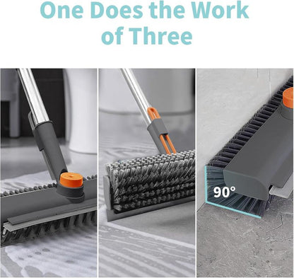 3 in 1 Scrape and Heavy-Duty Stiff Bristle Scrubber Brush